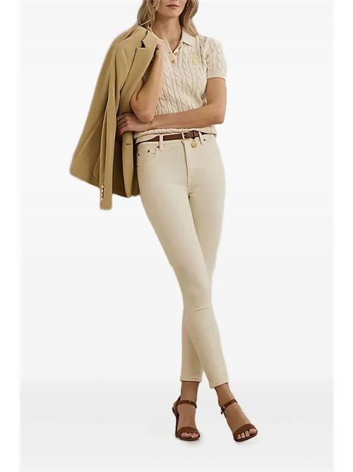 Woven polo shirt with logo LAUREN RALPH LAUREN | 200932224001CR